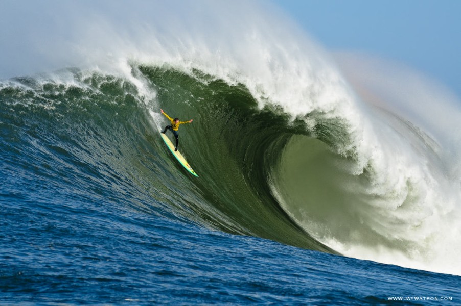 Zach Wormhoudt surfing Mavericks Half Moon Bay, CA | Cold Water Souls