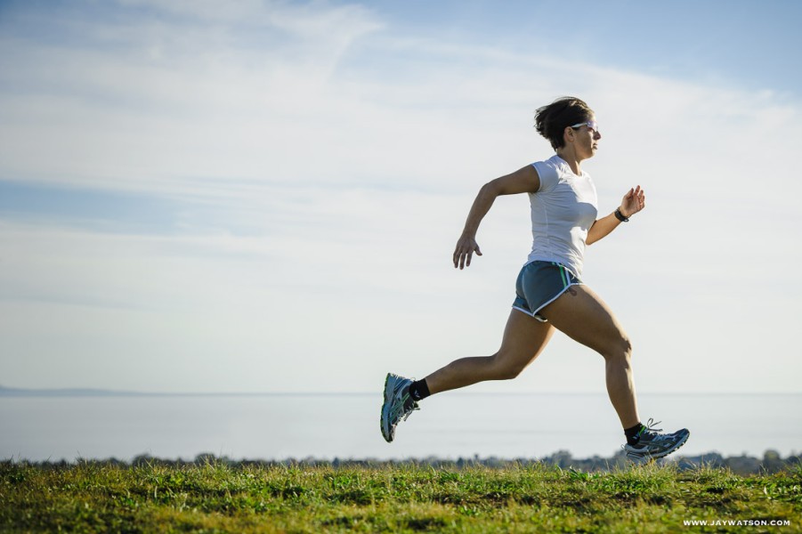 Elle Washburn running in Santa Cruz, CA | Magellan GPS