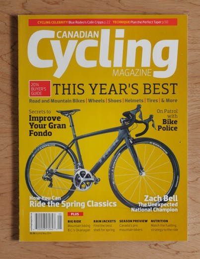 Canadian Cycling Magazine (cover Joel Esposito)