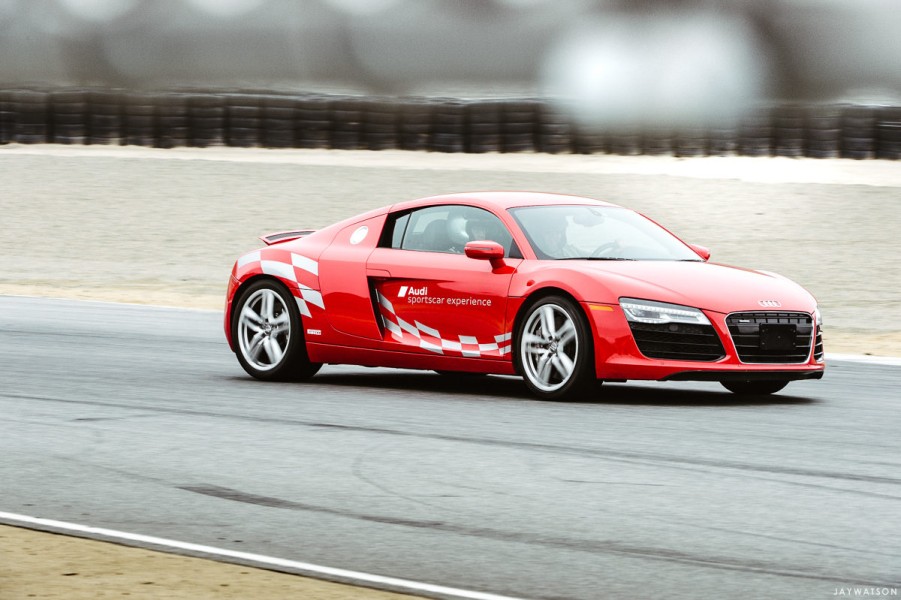 R8 in Turn 3 at Laguna Seca. Monterey, CA | Audi sportscar experience