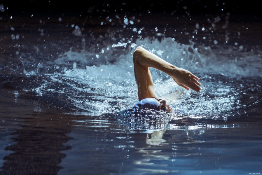 Kelsey Ellis swimming. Pacifica, CA | Lifetrak