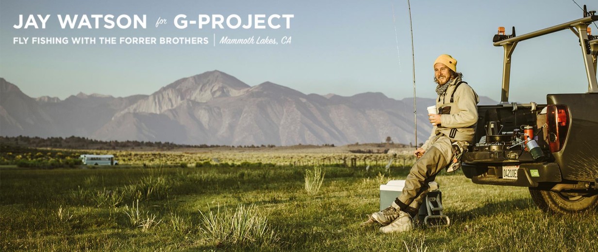 Layout for the Mammoth Lakes fly fishing project for G-Project Gear 