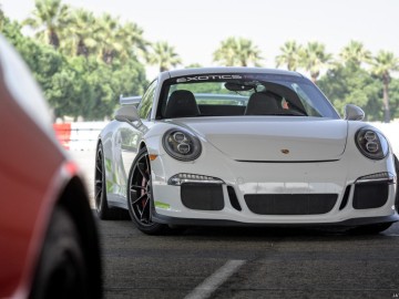 Porsche GT3. Exotics Racing School, Los Angeles Auto Club Speedway | Hydrofarm
