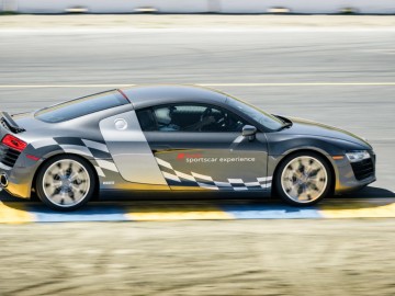 Motorsports series of Audi sportscars on track