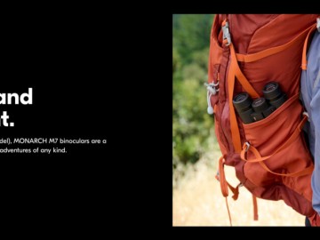 Tearsheet of Eddie backpacking on Bay Area trails on Nikon USA.