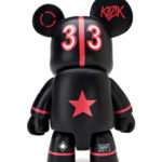 Product photography of vinyl toy Nervous Cosmonaut designed by Frank Kozik.