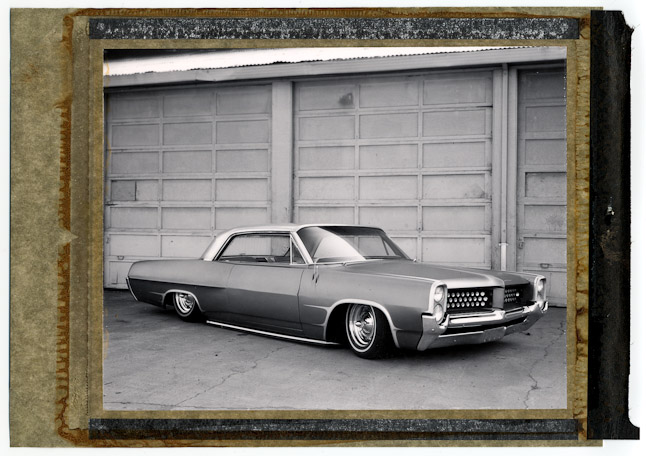 polaroid of a lowrider car. San Jose, CA