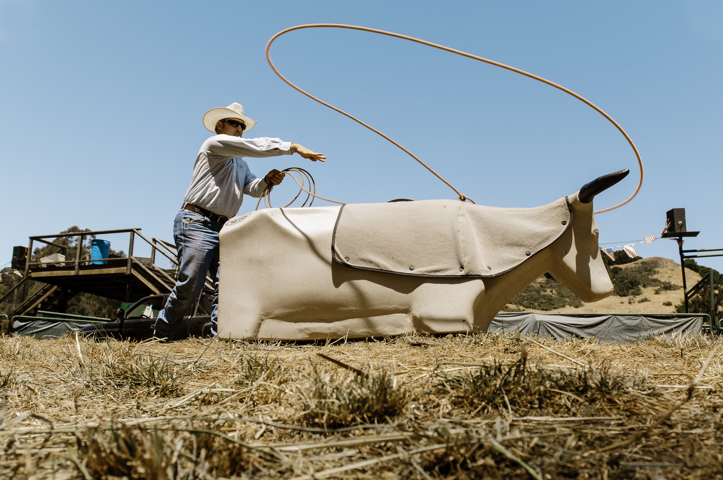 Calf Roping Practice. La Honda, CA