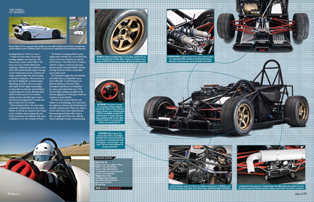 Tearsheet spread in EVO Magazine, a British performance car publication.