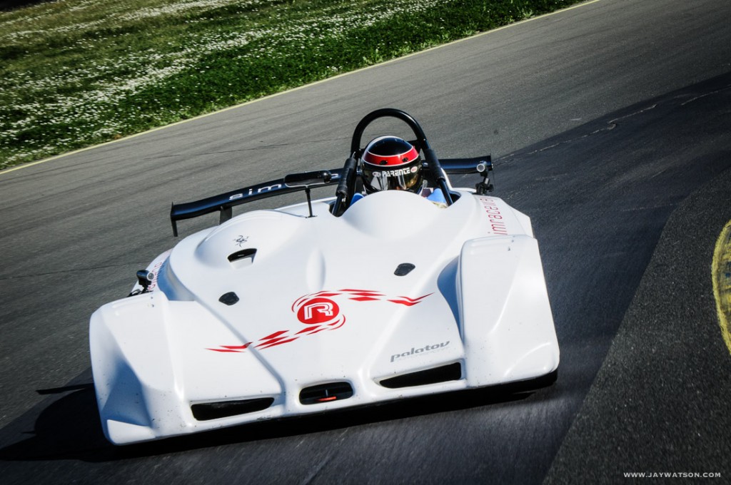 Leo Parente behind the wheel of the Palatov.