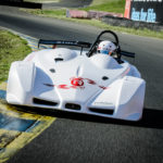 Brian Makse tests the Palatov race car at Infineon Raceway for an editorial feature in EVO Magazine.