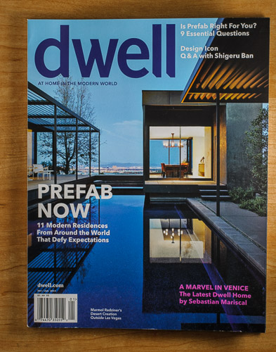 Dwell Magazine cover