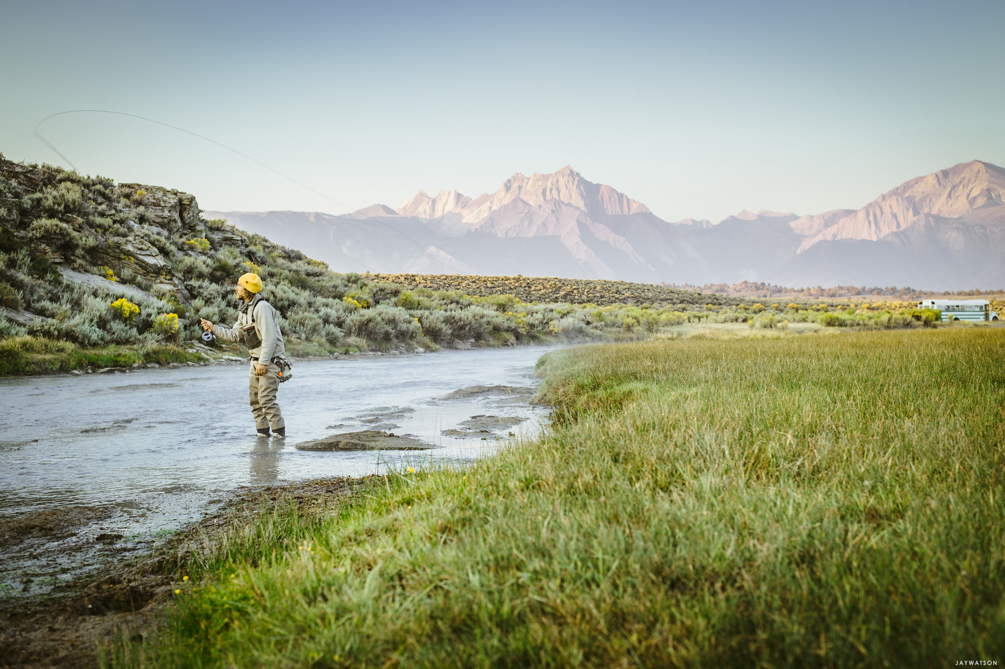 Outdoors Fly Fishing Adventure Shoot at Mammoth Lakes, CA