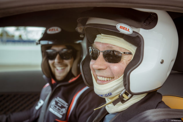 Audi driving students at Sonoma Raceway