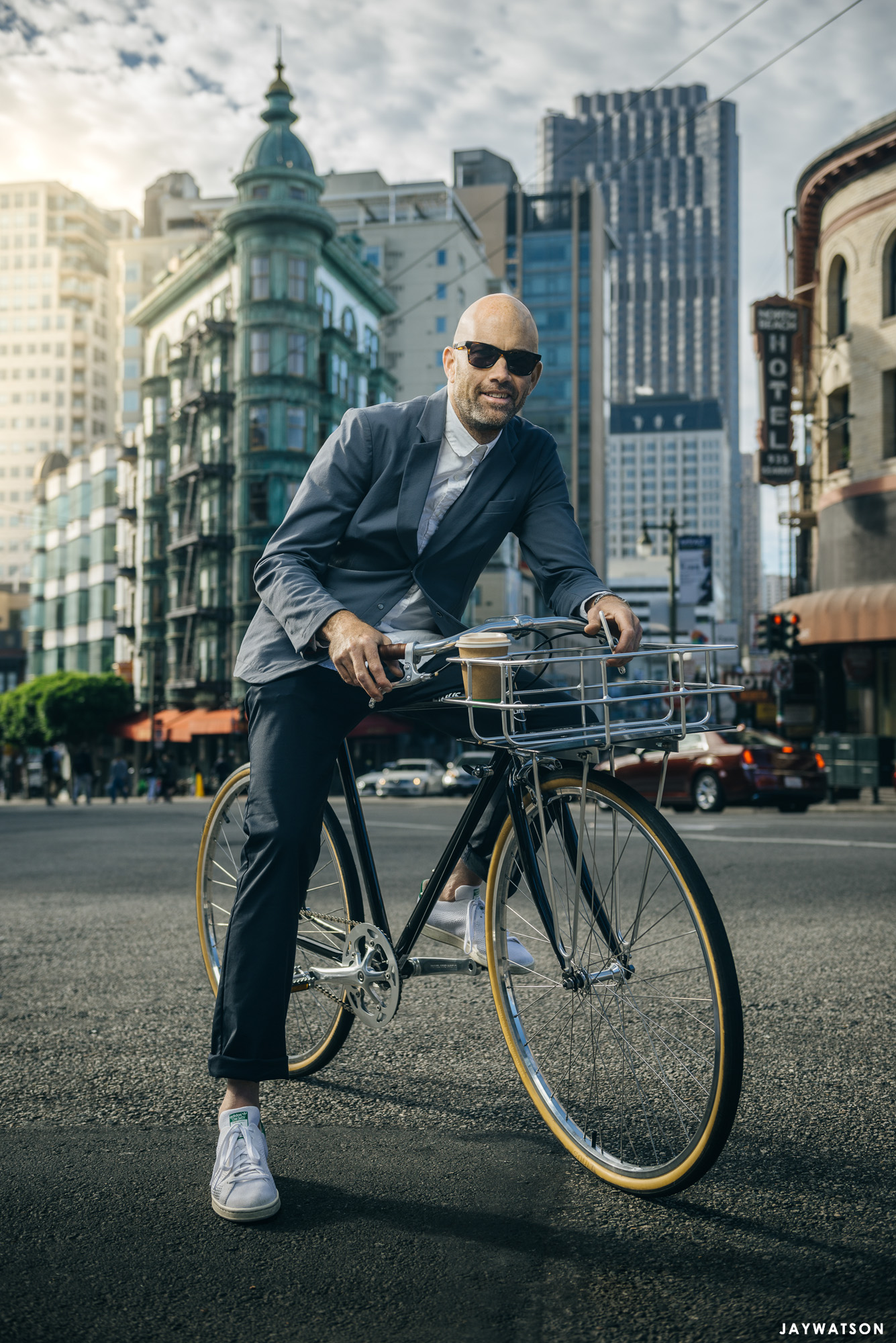 Editorial Portrait of Vaughn Brown in San Francisco, CA | Bicycling Magazine