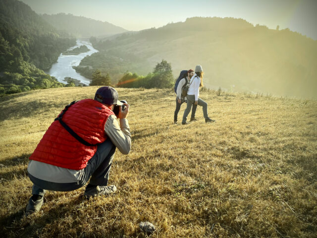 bts shooting the Russian River 